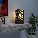 Leaf Shadow Design Wooden Night Lamp Modern Table Light For Home Decor | Living Room