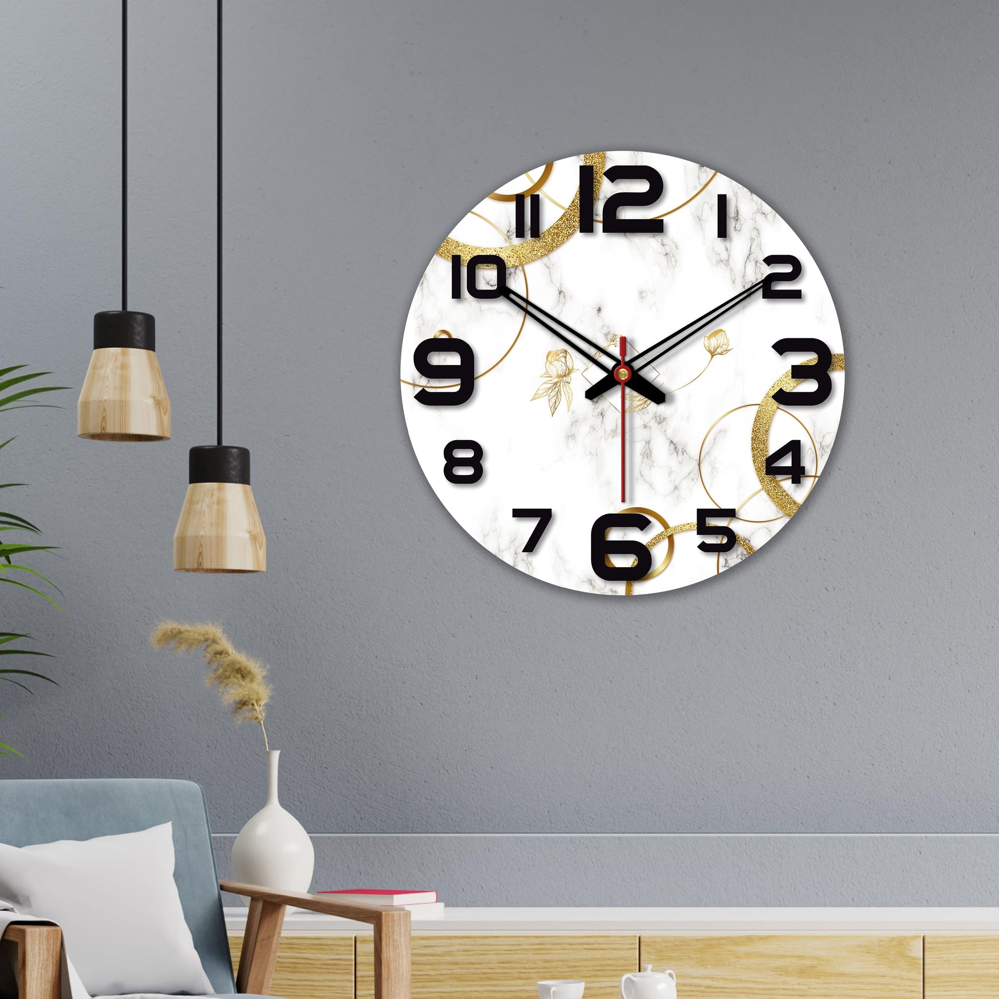 Unique Wooden Wall Clock