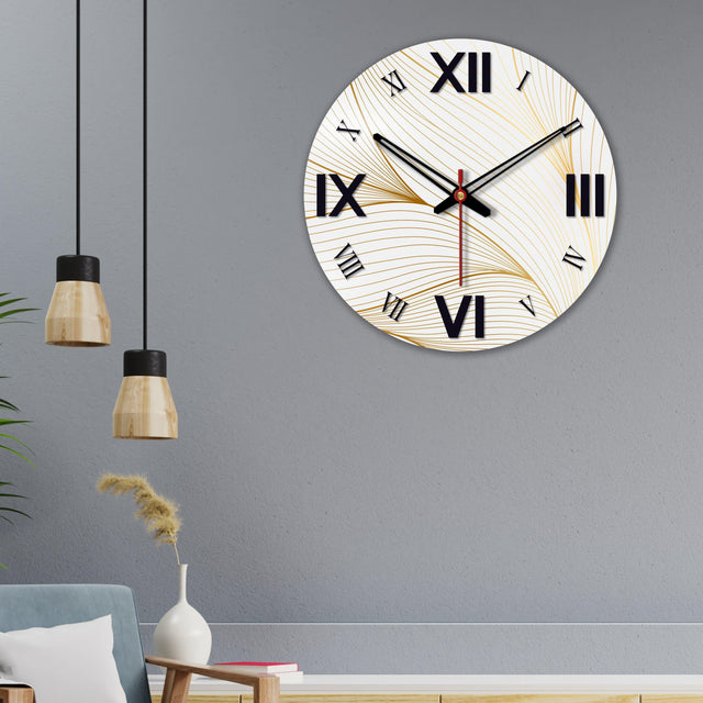 Designer wooden wall clock