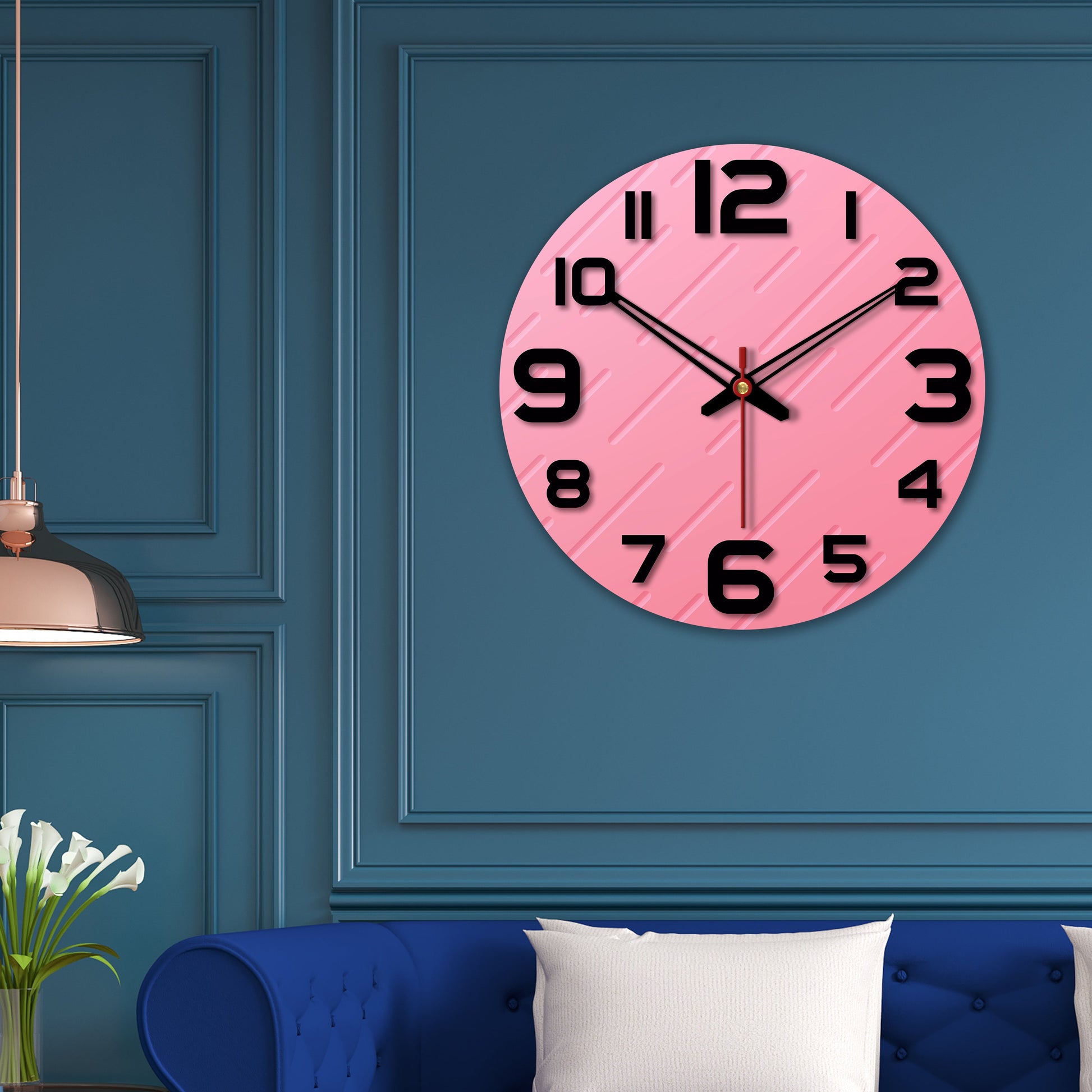 Designer wooden wall clock