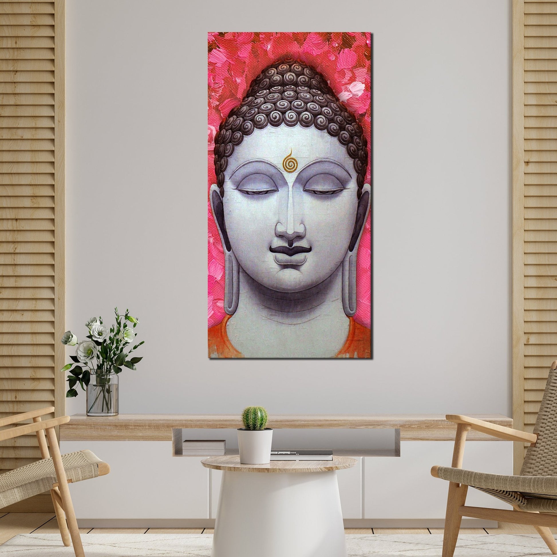 Lord Buddha Portrait Canvas Wall Painting