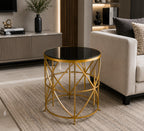 Luxury Metal End Table for Living Room & Bedroom