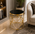 Luxury Metal End Table for Living Room & Bedroom