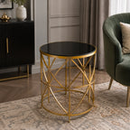 Luxury Metal End Table for Living Room & Bedroom
