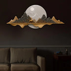 Luxury Moonlit Nature Art Premium Crystal Glass Backlit LED Painting