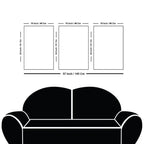 Panther Face Modern Acrylic Wall Decor Painting Set of 3