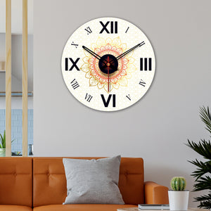 wooden wall clock