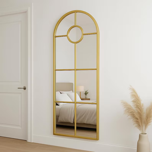 Modern Arched Window Wall Mirrorr | Large Frame Mirror (3 piece)