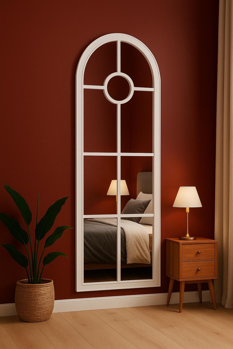 Modern Arched Window Wall Mirrorr | Large Frame Mirror (3 Peice)
