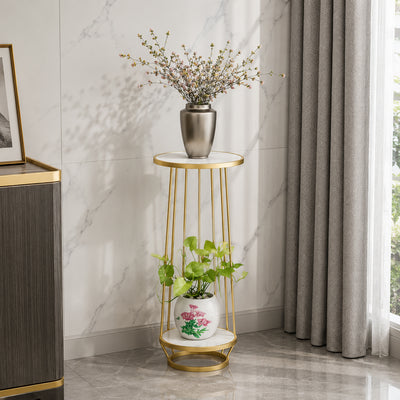 modern-gold-metal-plant-stand-with-marble-shelves
