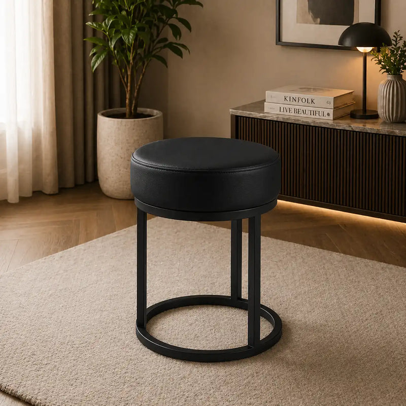 modern-black-steel-vanity-stool-with-cushioned-seat