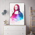 Mona Lisa Modern Art Floating Canvas Wall Painting