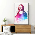 Mona Lisa Modern Art Floating Canvas Wall Painting