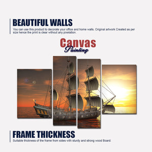 A Sailing Boat Premium Canvas Bedroom Wall Painting