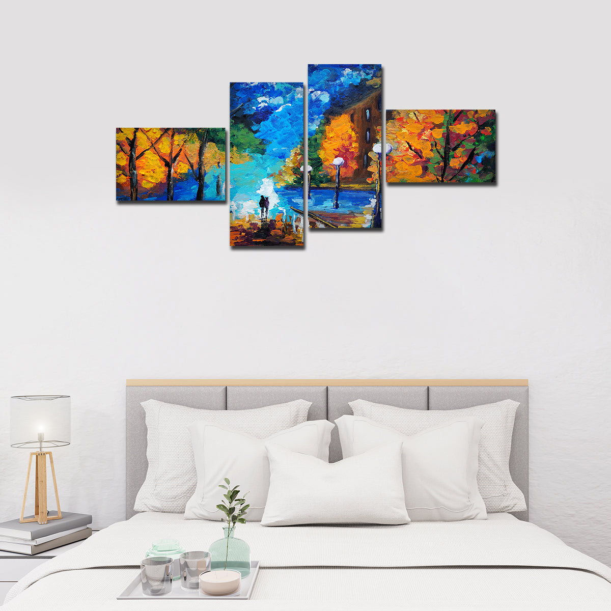 Beautiful Scenery of Couple Dating Canvas Wall Painting