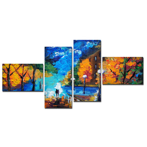 Beautiful Scenery of Couple Dating Canvas Wall Painting