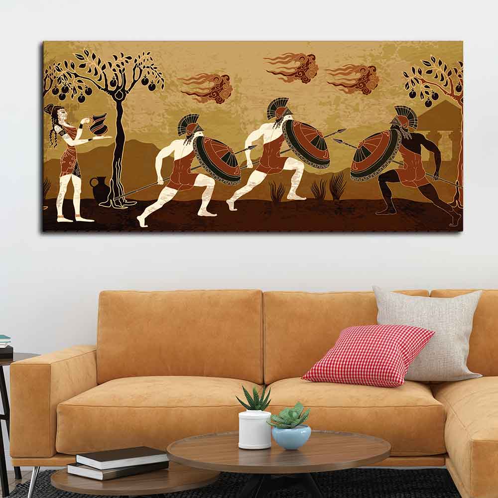 Ancient Greece Premium Canvas wall Painting