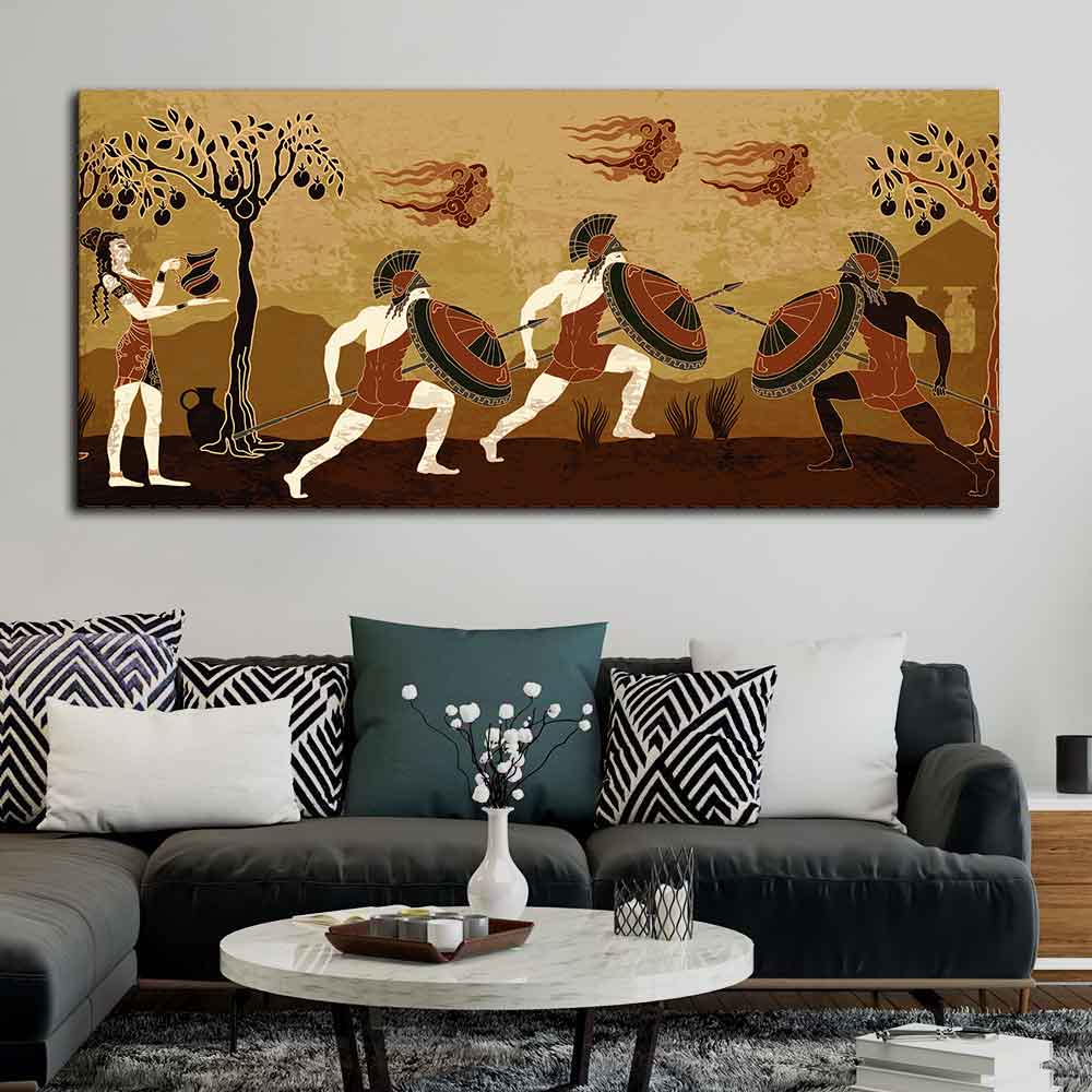 Ancient Greece Premium Canvas wall Painting