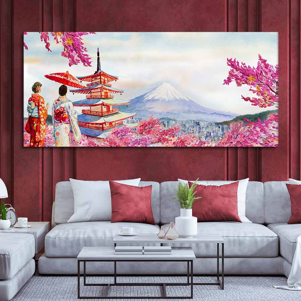 Beautiful Japan Premium Canvas wall Painting