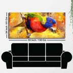 Colorful Parrot Abstract Art Canvas wall Painting