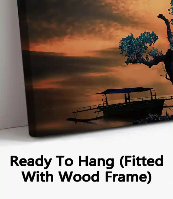 Ready To Hang (Fitted With Wood Frame)