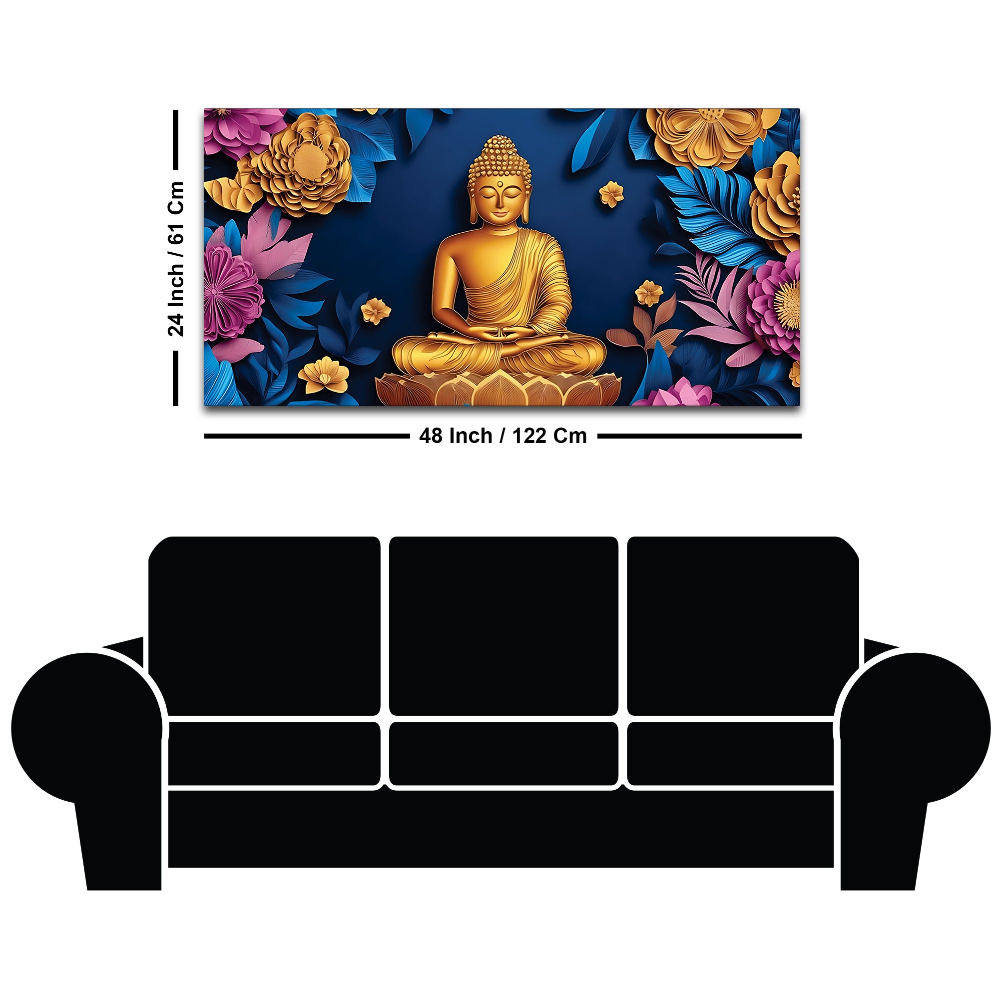 Buddha Calmness Painting for Wall Display