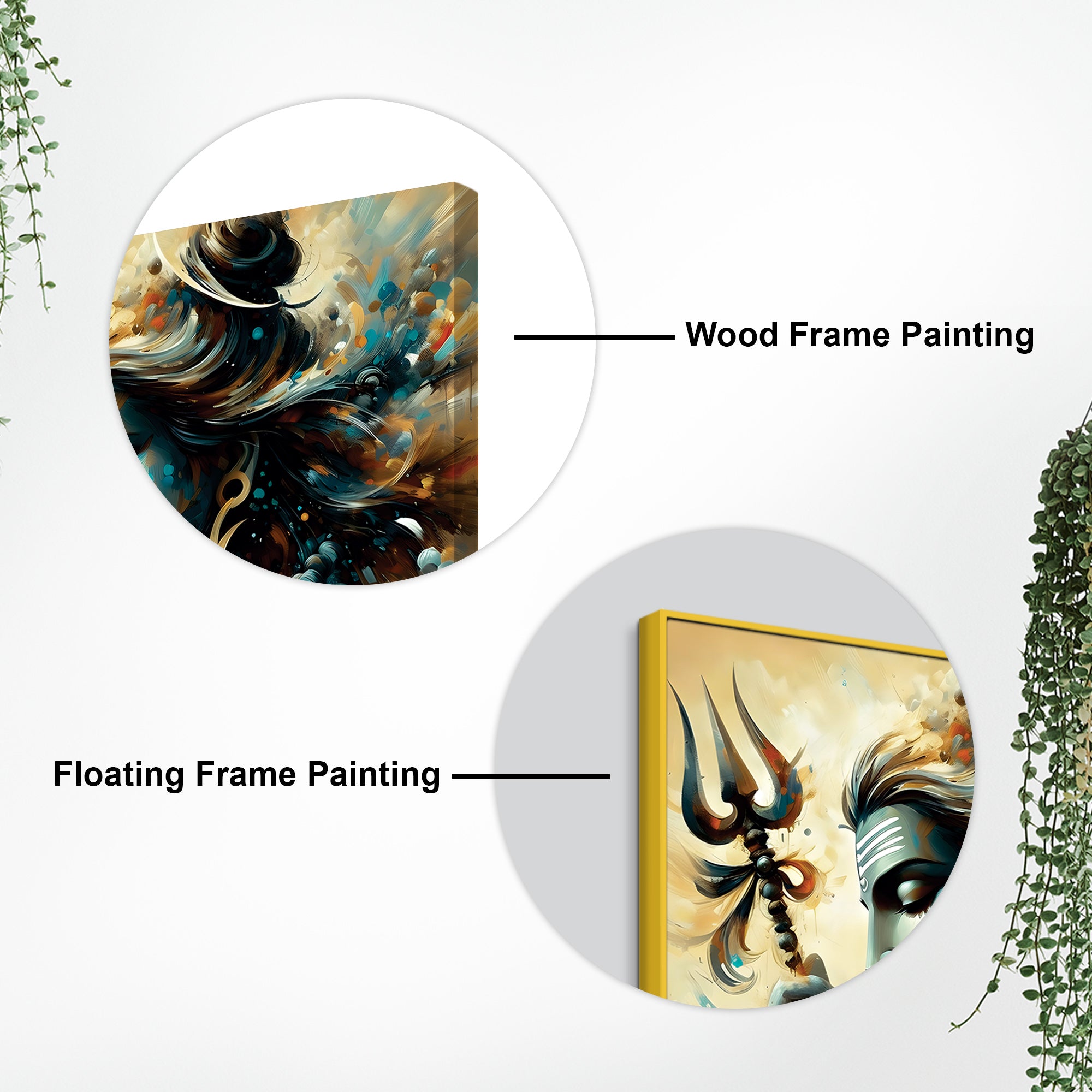 Shiv Ji Enlightenment Wall Frame Spiritual Canvas Painting