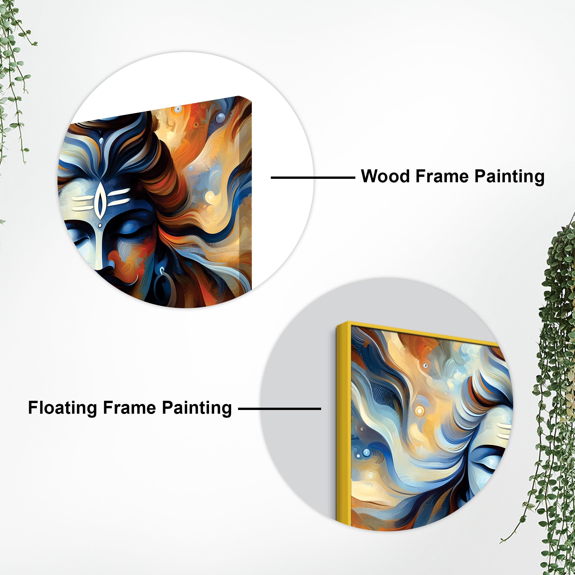 Shiva Mystical Aura Painting Mahadev Canvas Wall Decor