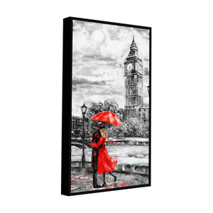 Couple in London Canvas Wall Painting