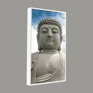 Gautam Buddha Sculpture Vertical Wall Painting