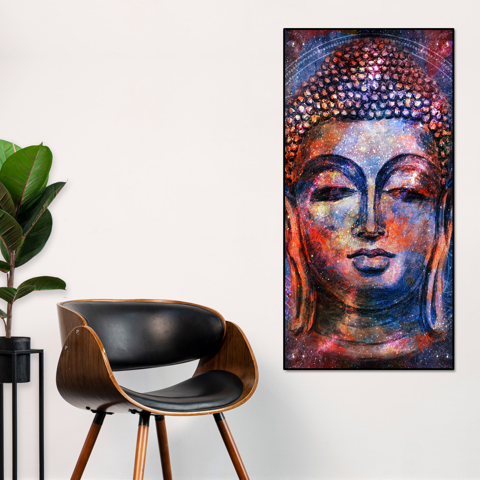 Head of Gautam Buddha Canvas Wall Painting