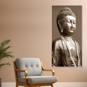 Sculpture of God Buddha Canvas Wall Painting