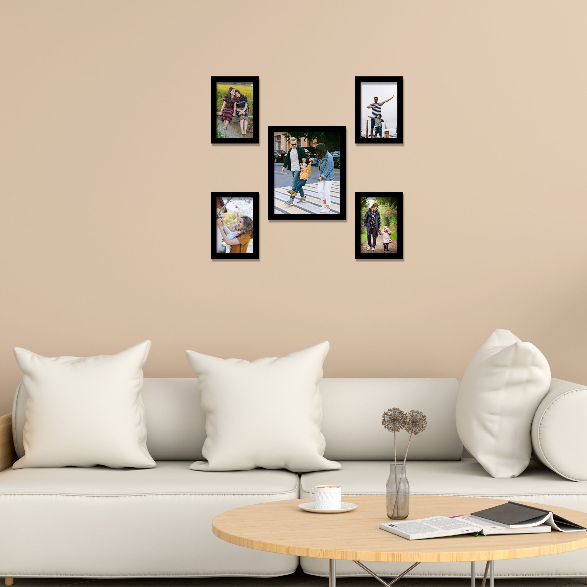 Premium Quality Photo Frame Collage Set of Five – Vibecrafts
