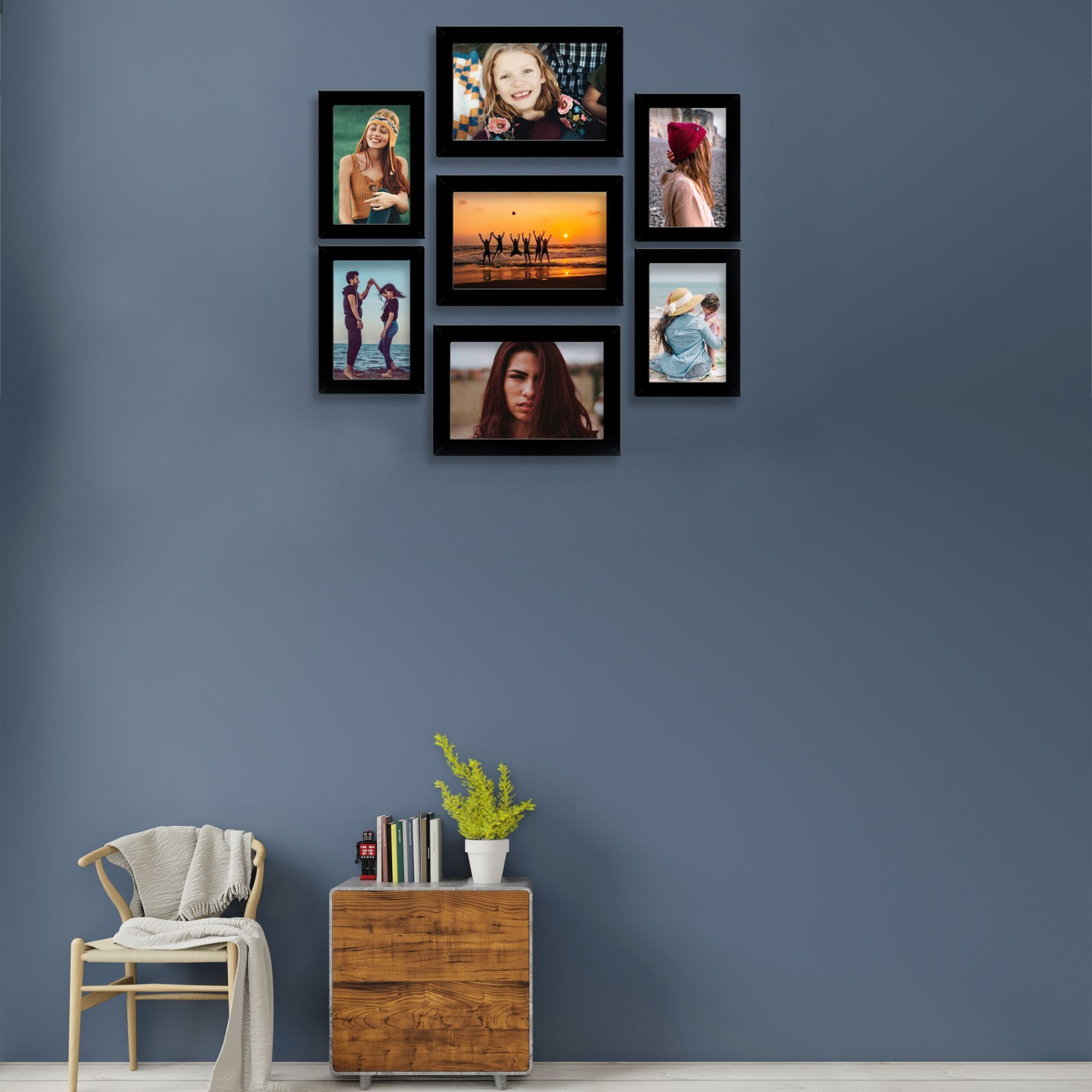 Premium Quality Photo Frame Collage Set of Seven – Vibecrafts