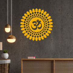 Premium Quality Wooden Wall Hanging Mandala Pattern of OM