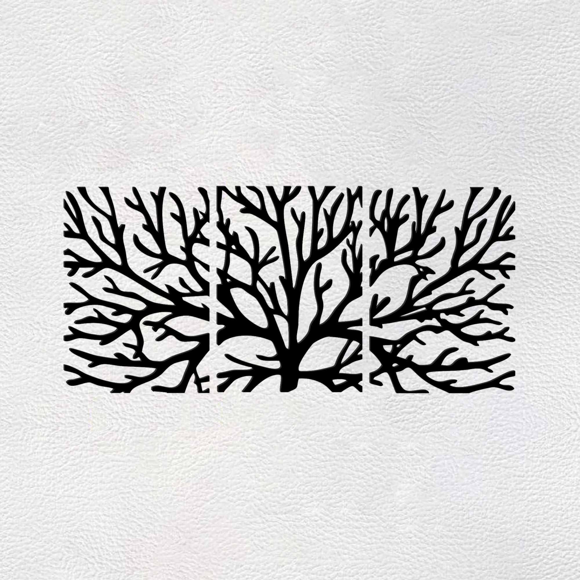 Premium Quality Wooden Wall Hanging of Beautiful Black Color Tree Branches