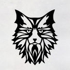 Premium Quality Wooden Wall Hanging of Beautiful Cat in Black