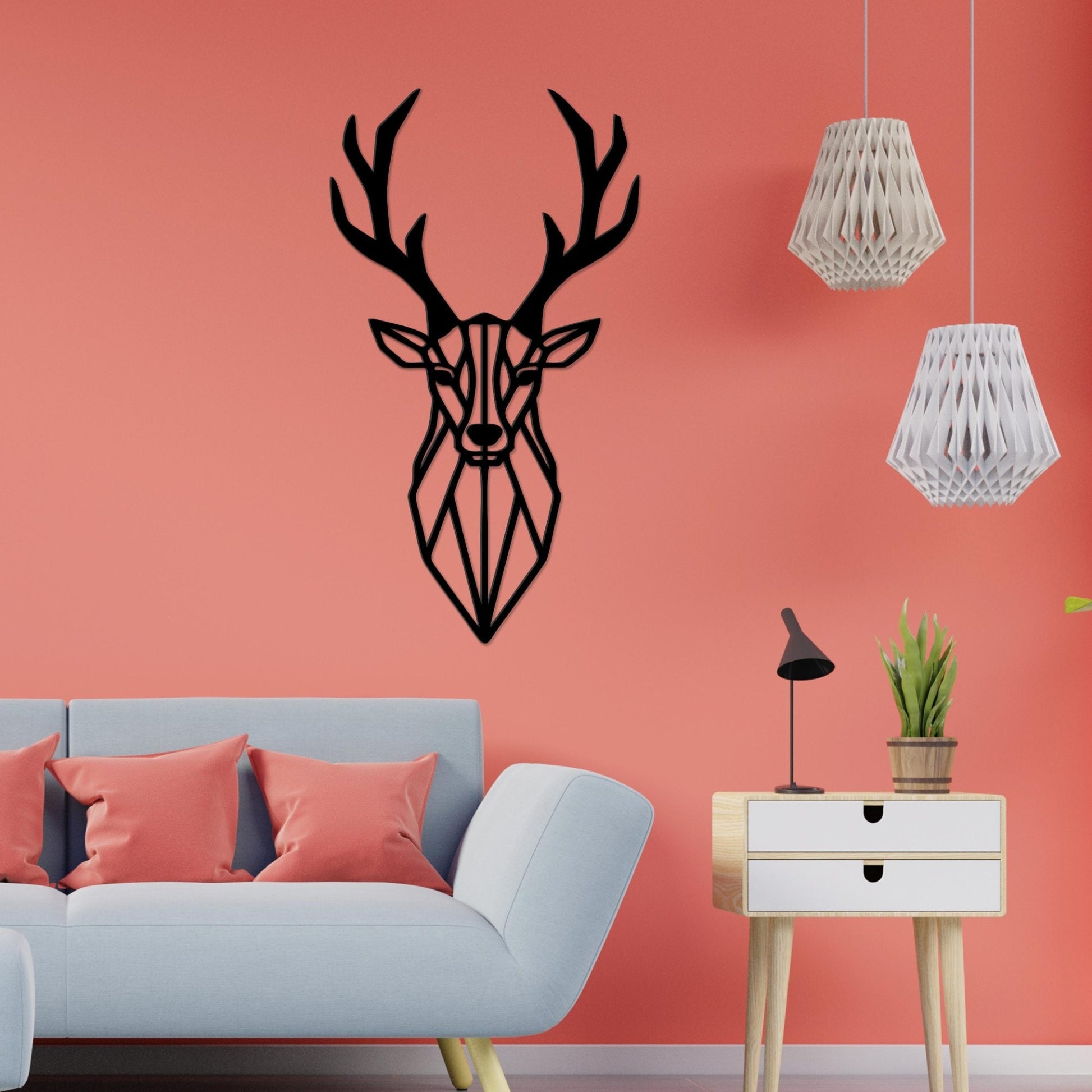 Premium Quality Wooden Wall Hanging of Beautiful Deer Head