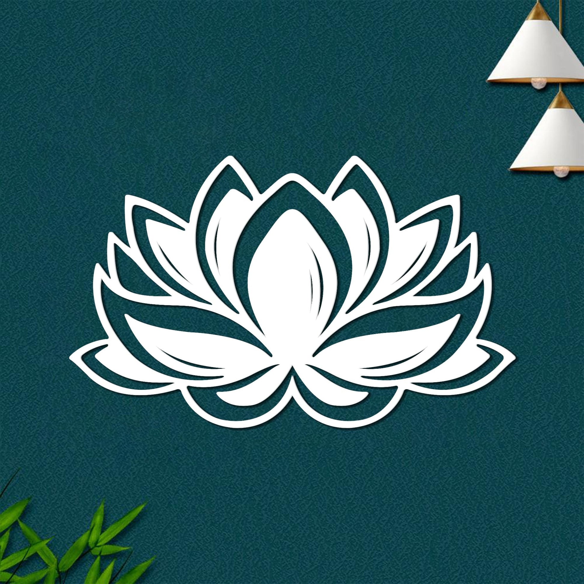 Premium Quality Wooden Wall Hanging of Beautiful Lotus Wall Hanging