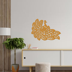 Premium Quality Wooden Wall Hanging of Beautiful Peacock