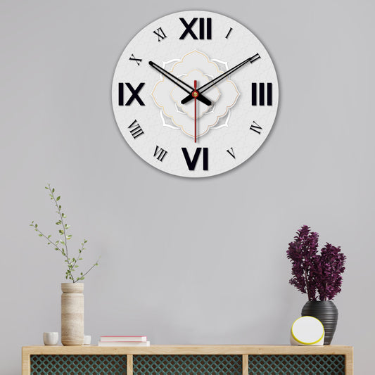 Printed Wooden Wall Clock