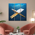 Quran Islamic Wall Painting of Three Pieces