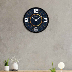 Round Golden Circle Designer Wall Clock