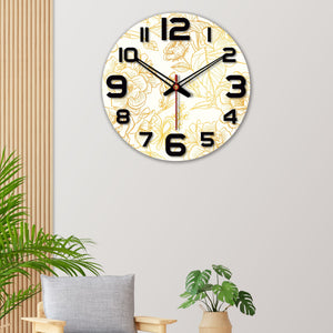 wooden wall clock