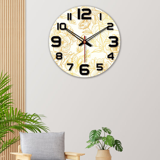 wooden wall clock