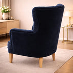 Soft Navy Blue Velvet Sofa Lounge Chair for Living