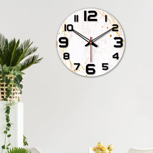 Designer wooden wall clock