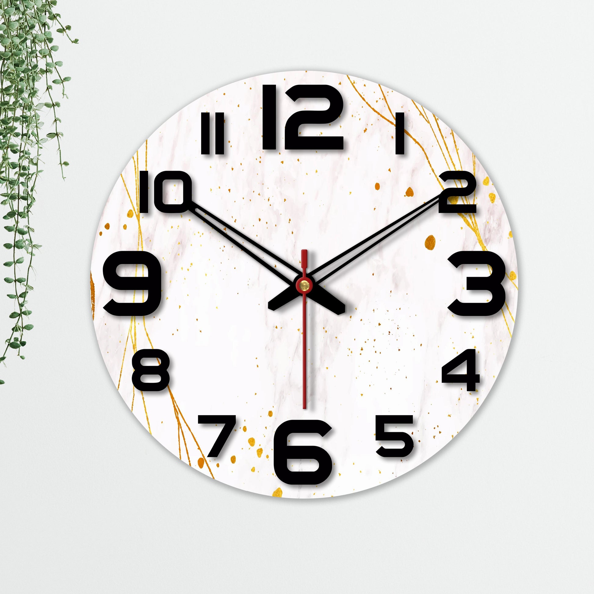 wall clock wooden design