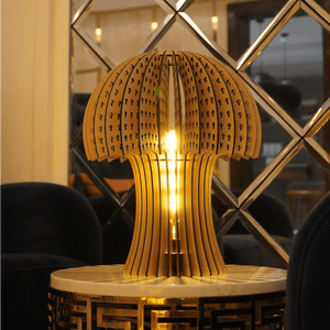 Artistic Cutout Mushroom Table Lamp Ambient Light