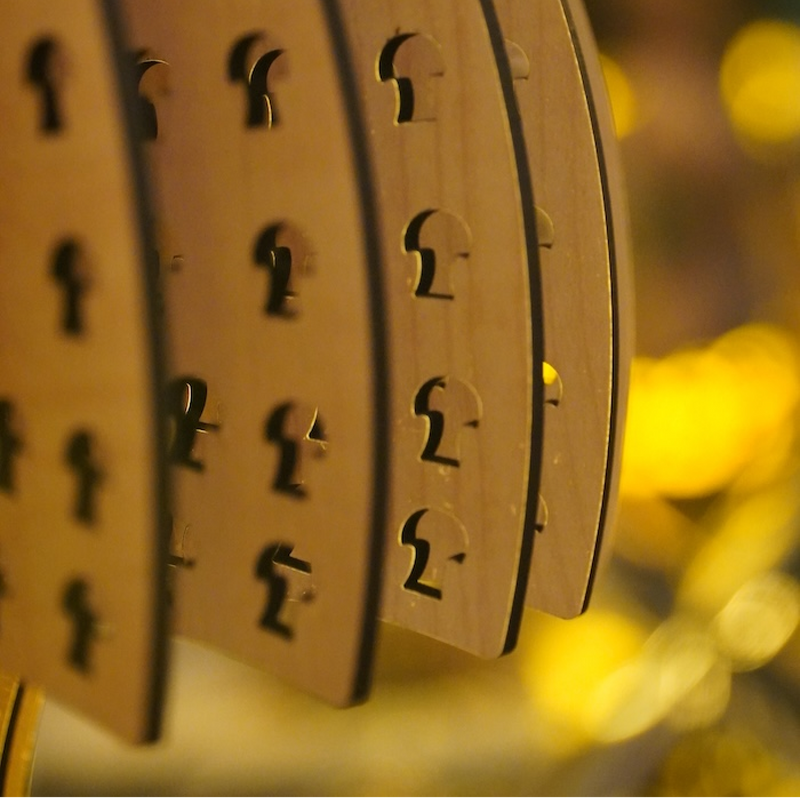 Artistic Cutout Mushroom Table Lamp Ambient Light